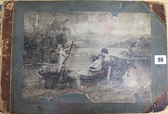 A 1890s pin up scrap book